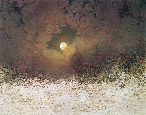 アーダルべルト・シュティフターの描いた『曇り空と月の風景』