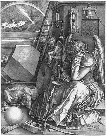 アルブレヒト・デューラーの銅版画『メレンコリアⅠ』