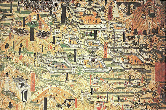 敦煌莫高窟　五台山寺　10世紀