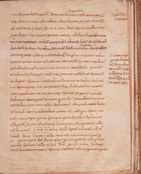 エウリゲナ『周生紀』の写本　9 世紀