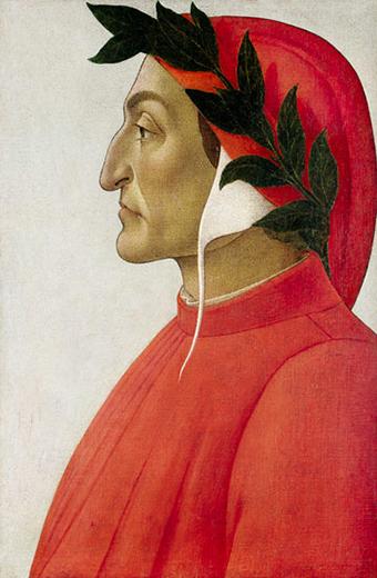 サンドロ・ボッティチェリ（1445頃-1510） 『ダンテの肖像』1495